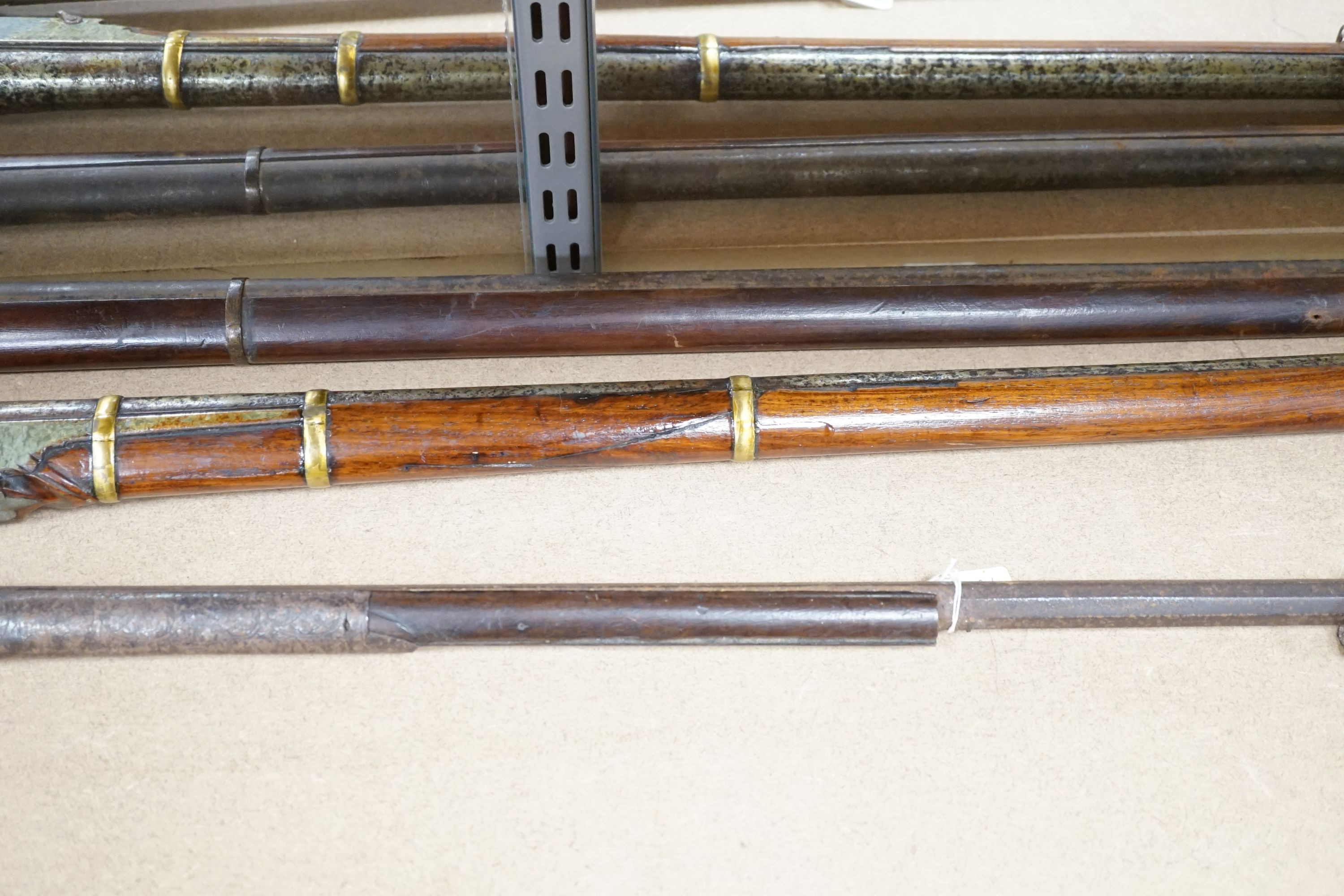 Three Indo-Persian match-lock rifles